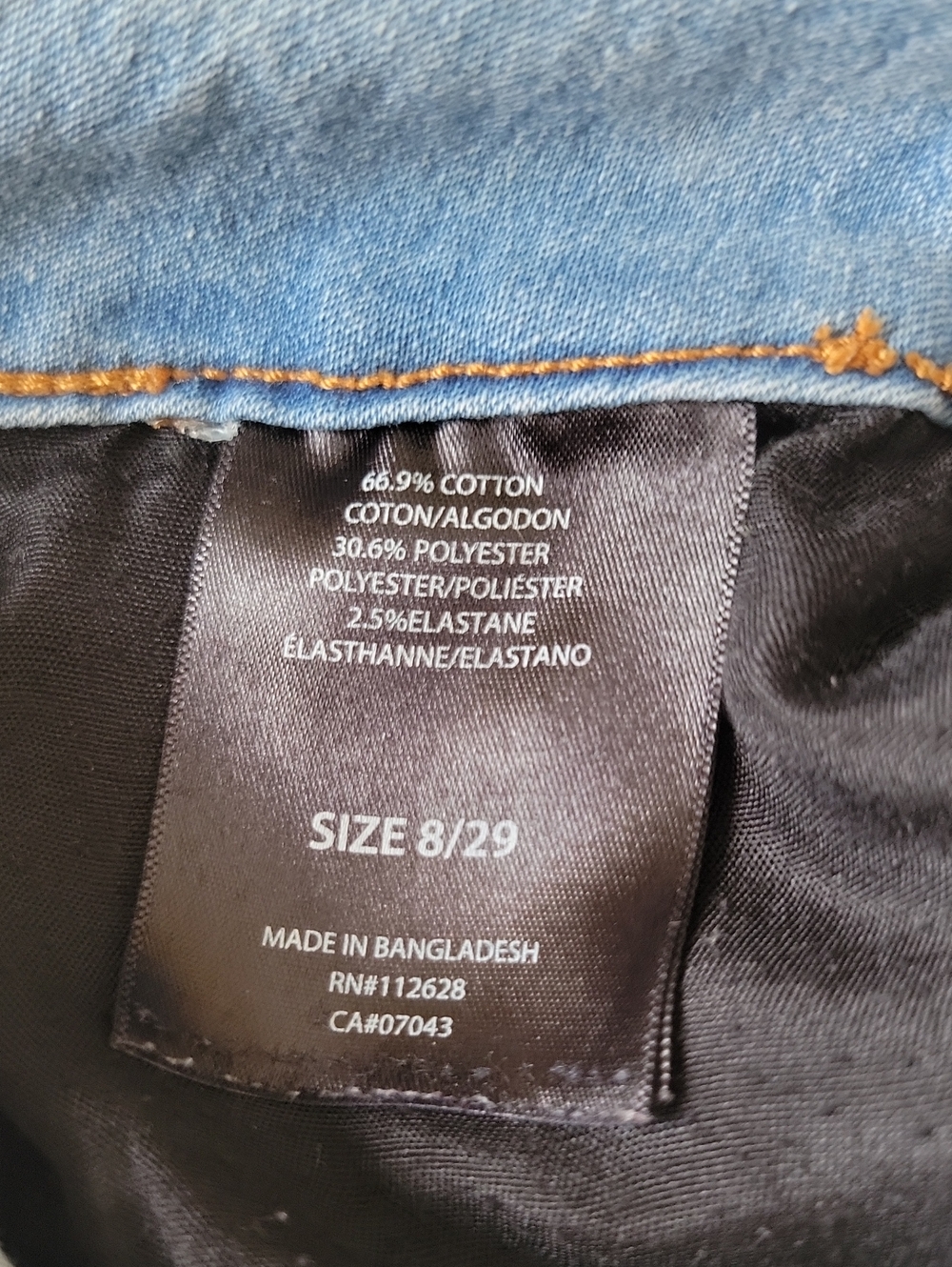 Tahari Girls Button‑Fly Capris · Medium Wash Denim · Size 8 Emily Style - Picture 4 of 15